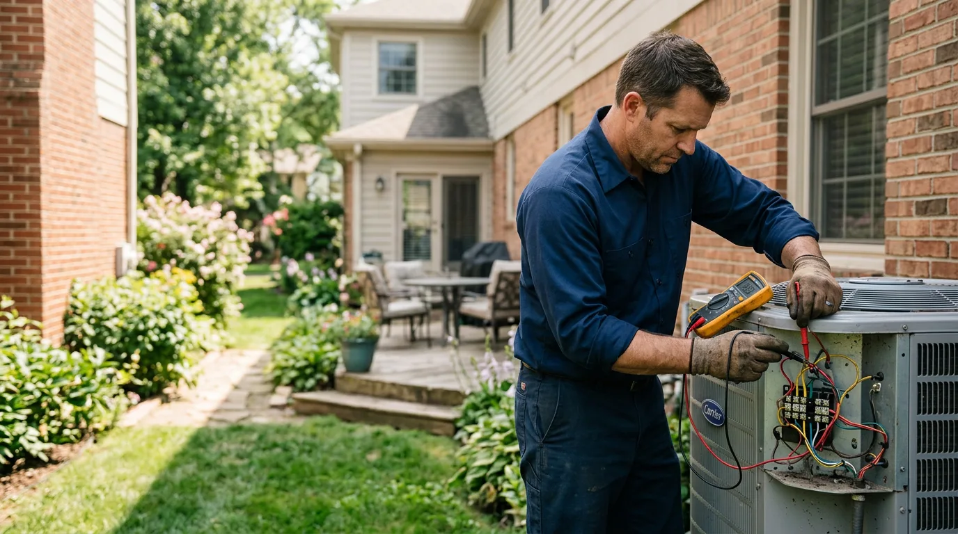 HVAC technician working near Burt, MI